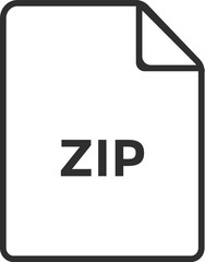 File format extensions. ZIP file format document icons. document extension symbols. web format information
