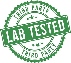 Third party lab tested green seal stamp