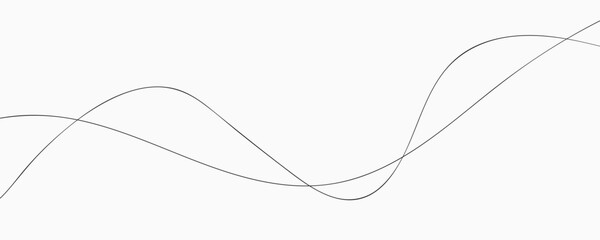 Abstract line art vector banner