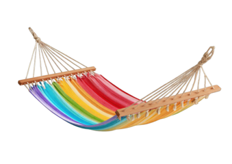 Colorful rainbow hammock (1)