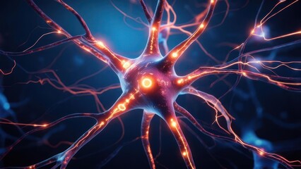 Nerve cell magnified