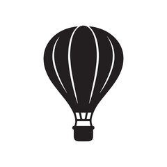 Obraz premium Abstract hot air balloon silhouette design