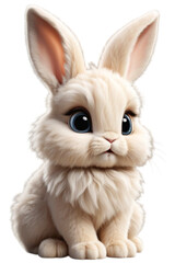 white rabbit with a rabbit