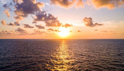 Obraz premium Sunset over calm ocean