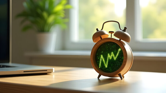Early Alerts: Financial Charts Displayed on Alarm Clock