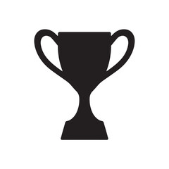 Classic trophy silhouette representing victory and achievement in competitions silhouette