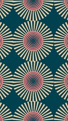 Circle pattern mobile wallpaper, colorful repeated round background