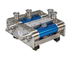 Industrial dual-piston pump, stainless steel