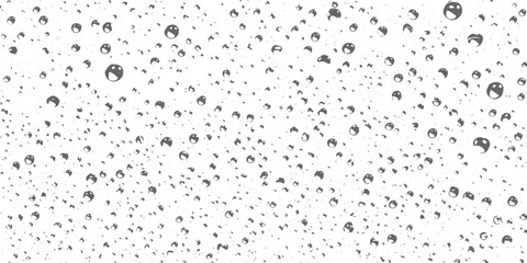 Dust and Scratched Textured Grunge white and black wall texture Water Drop Rain Window Overlay Transparent raindrops falling on a white background
