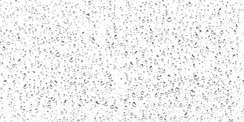 rain drops on window, water droops Overlay Texture Design. Black and white black grunge dust noise texture vector design and transparent background