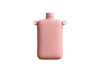 Light pink, rectangular insulated bottle with handles