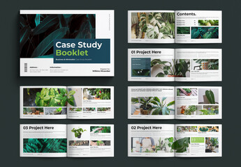 Case Study Booklet Template Landscape