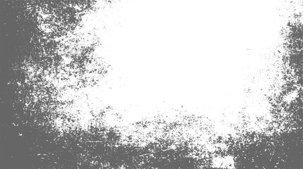 Grunge grain textured background in black and white. Speckle grain dot white paper noise texture with distress effect vector illustration pattern, Grain dust noise on transparent background