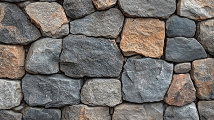 積み重ねられた石の壁のリアルなテクスチャ