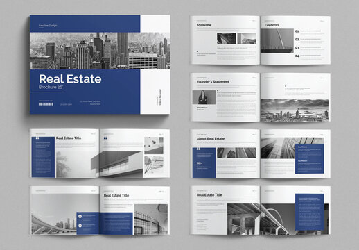 Real Estate Brochure Template Landscape