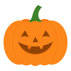 Happy Halloween Pumpkin Cartoon Vector Illustration