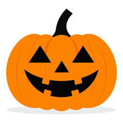 Happy Halloween Pumpkin Cute Cartoon Vector Illustration