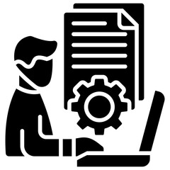 Obraz premium Document Management Icon