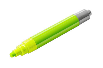 Bright lime-green marker, angled view