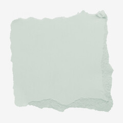 Obraz premium Green torn paper, journal collage element