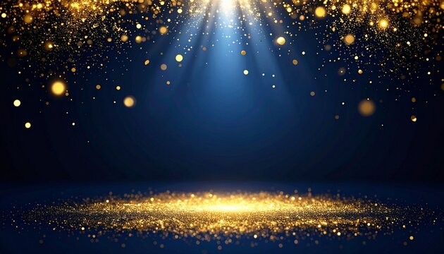 abstract christmas background with stars - Powered by Adobe