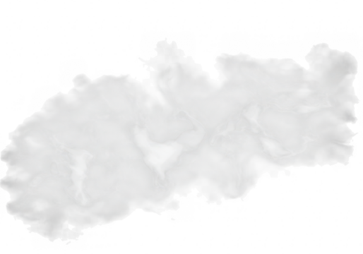 Abstract watercolor splash and smear texture isolated on transparent background, subtle grey tones for artistic design elements - Powered by Adobe