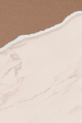 Brown marble texture background, ripped paper border