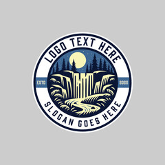 vintage retro outdoor adventure nature logo design