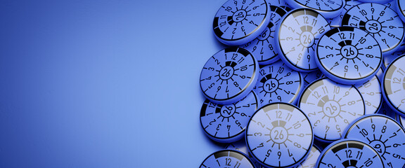 German vehicle inspection stickers / goods vehicle test certificate (