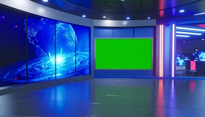 Modern news studio interior (1)