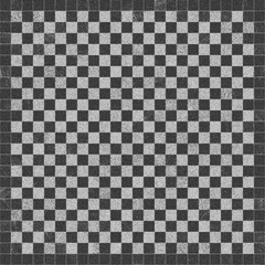 Empty chessboard with grunge texture creating dramatic background