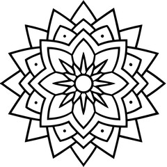 black and white flower