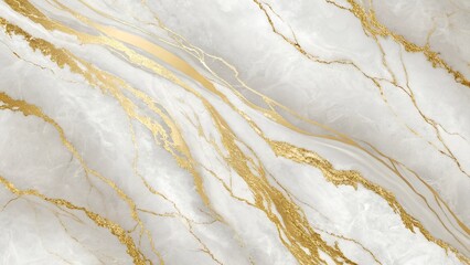 Naklejka premium Elegant White and Gold Marble Texture Background luxurious white and gold marble texture background