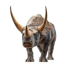 Fototapeta premium Powerful Prehistoric Rhino 3D Render