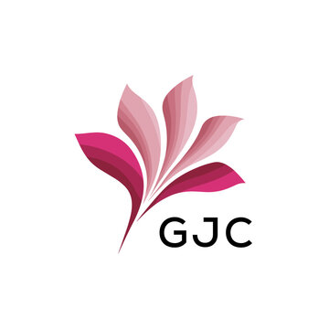 GJC Modern Floral Abstract Logo Design, GJC Later Logo, Creative Botanical Brand Identity
