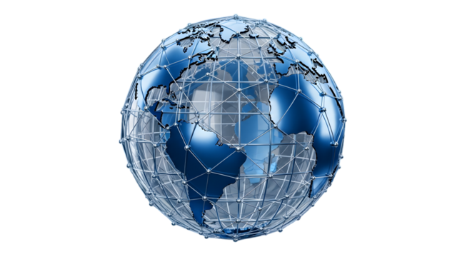 Global Globe Icon | World Connectivity & Internet