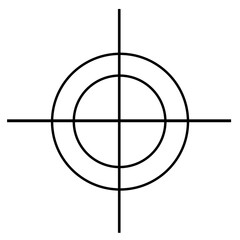 PNG focus target, digital element, transparent background