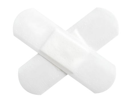 Bandaid Bandage Isolated on Transparent Background.