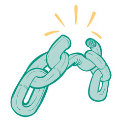 Png fail concept illustration element, transparent background