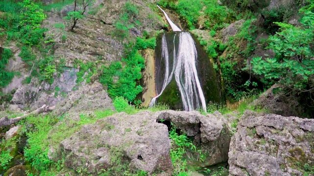 Slow motion. Nacimiento del Rio Mundo, in Ri&oacute;par, Castilla la Mancha, Spain.
