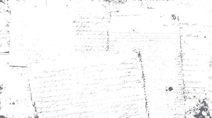 Seamless vintage handwritten paper texture background. Old manuscript with ink stains and aged surface. Antique document graphic design