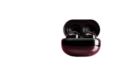 camera lens on white background