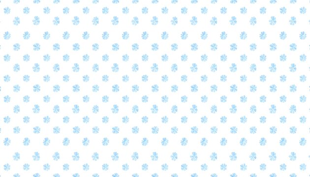 Delicate light blue floral pattern on white background