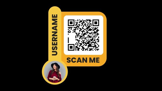 Geometric Stylish QR Code Pop-Up