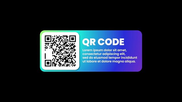 Colorful Gradient QR Code Scan