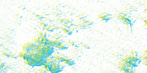 Abstract textured art piece featuring a combination of blue and yellow hues set against a clean white background offering a striking visual effect.