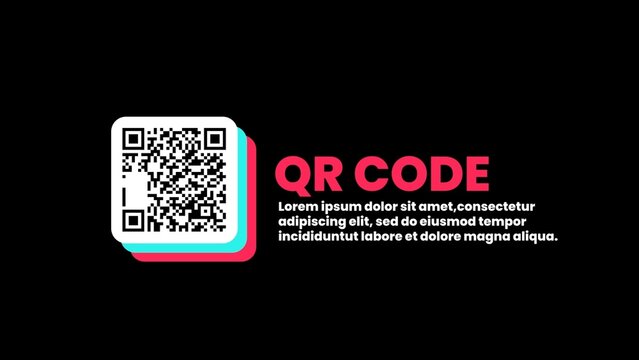 Glitch Style Follow Me QR Code Social Pop-Up