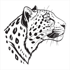 jaguar head vector silhouette