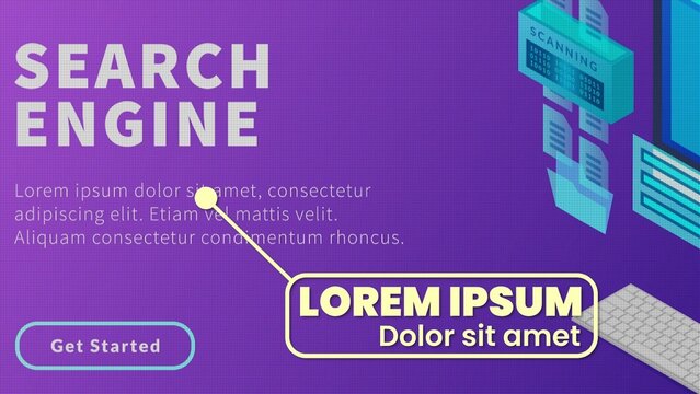 Digital Computer Screen Grid Effect Website Highlight Opener