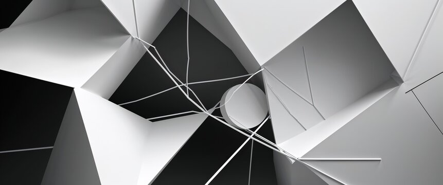 Minimalist design utilizes geometric shapes in a monochromatic palette to convey themes of social issues. The intricate lines and forms stimulate reflection on contemporary challenges